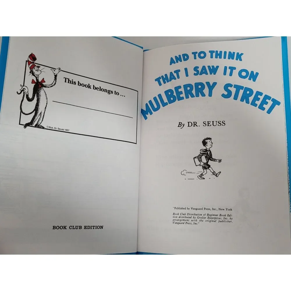 Dr. Seuss Mulberry‎ Street Book